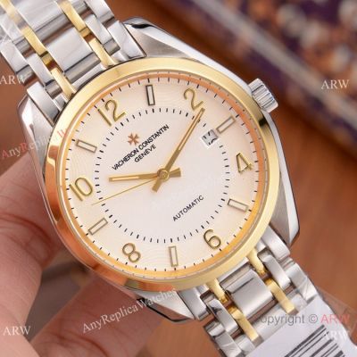 Buy Copy Vacheron Constantin Geneve Watches 2-Tone White Face